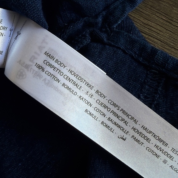 Ariat Women's Repaired Solid Sleeveless Pocket T-Shirt Size M Indigo Blue Casual - Picture 5 of 6